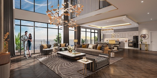Một gợi ý thiết kế căn hộ Penthouse cho khách hàng dự án The Matrix One