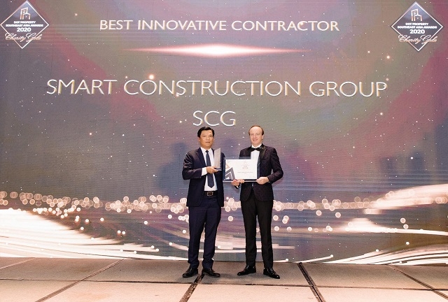 Smart Construction Group nhận giải thưởng Best Innovative Contractor Southeast Asia 2020 - Nhà thầu xây dựng đột phá nhất Đông Nam Á 2020.