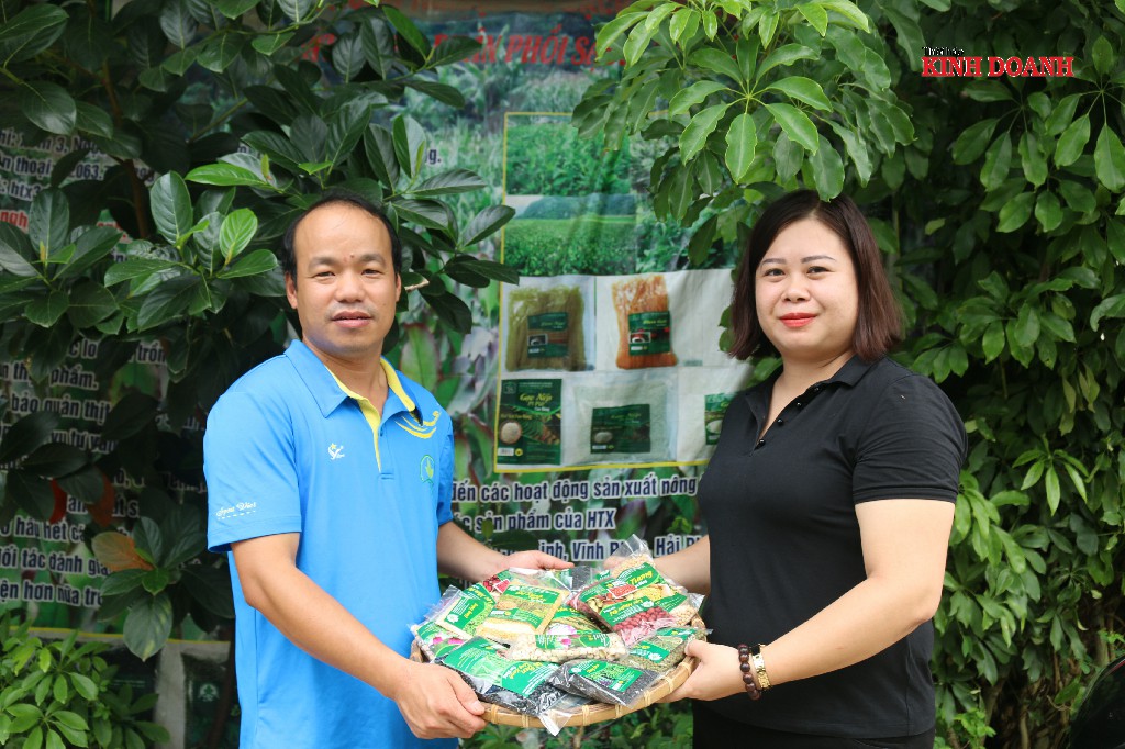 Anh Lại Đức Thứ, giám đốc HTX 3 sạch Hưng Đạo mong muốn xuất khẩu sản phẩm sang nước ngoài.