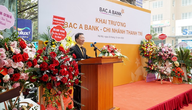 Ông Trương Vĩnh Lợi, Phó Tổng Giám đốc Ngân hàng TMCP Bắc Á phát biểu