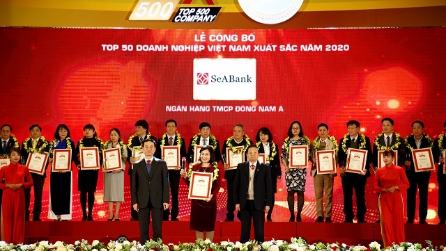 SeABank vinh dự lọt Top 50 doanh nghiệp xuất sắc nhất Việt Nam năm 2020