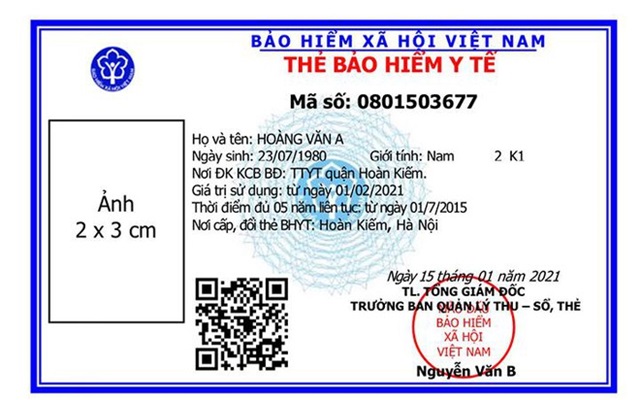 Thực hiện thay thẻ bảo hiểm y tế mẫu mới từ 1/4/2021 (Ảnh Int)
