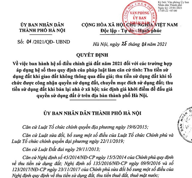 Một số chuyên gia cho rằng việc áp dụng hệ số K là một trong những nguyên nhân khiến giá bất động sản tăng cao