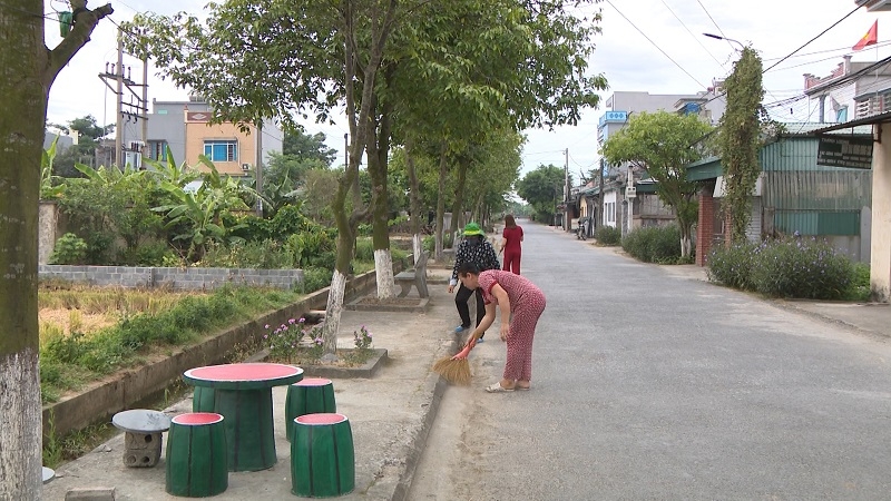 Vấn đề vệ sinh môi trường không còn là trở ngại đối với người dân Nguyên Xá.