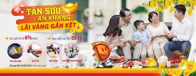 HDBank triển khai chương trình ưu đãi “Tân Sửu an khang – Lãi vàng gắn kết” với lãi suất cho vay chỉ từ 6%/năm