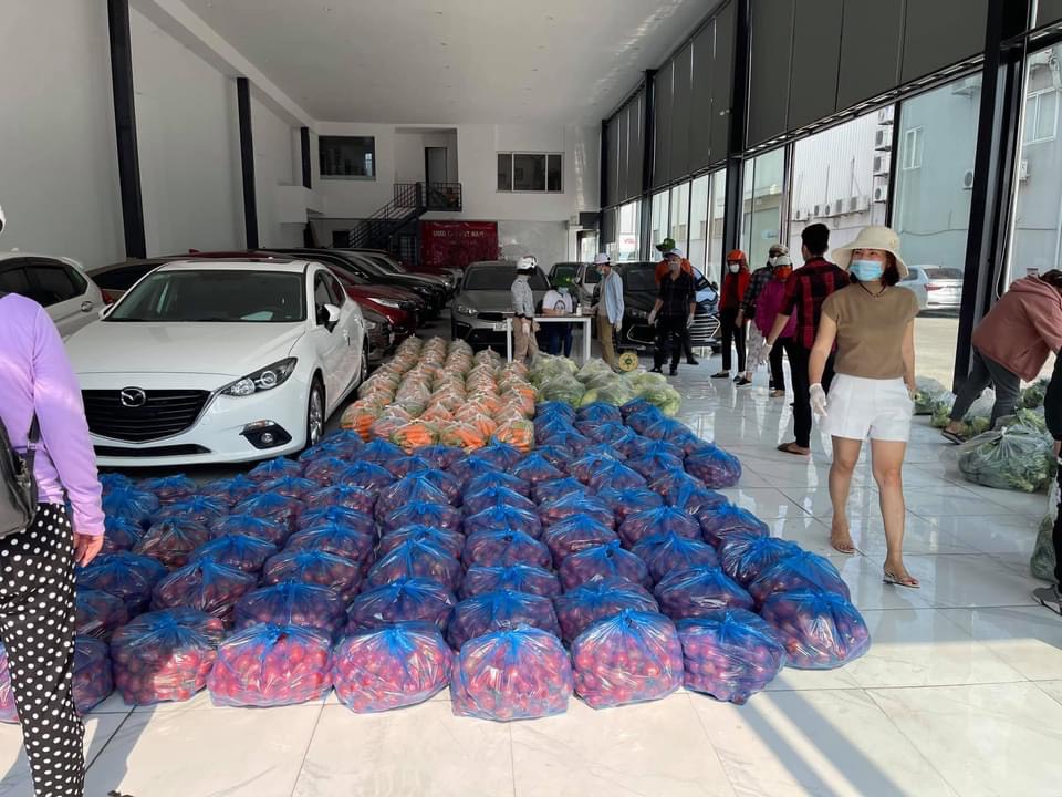 Nông sản được chia túi, bảo quản trong nhà nên đảm bảo chất lượng.