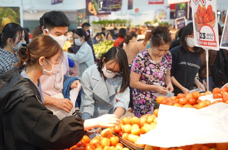 Giá thực phẩm tăng 1,82%, làm CPI chung của tháng 2/2021 tăng 0,39 điểm phần trăm.