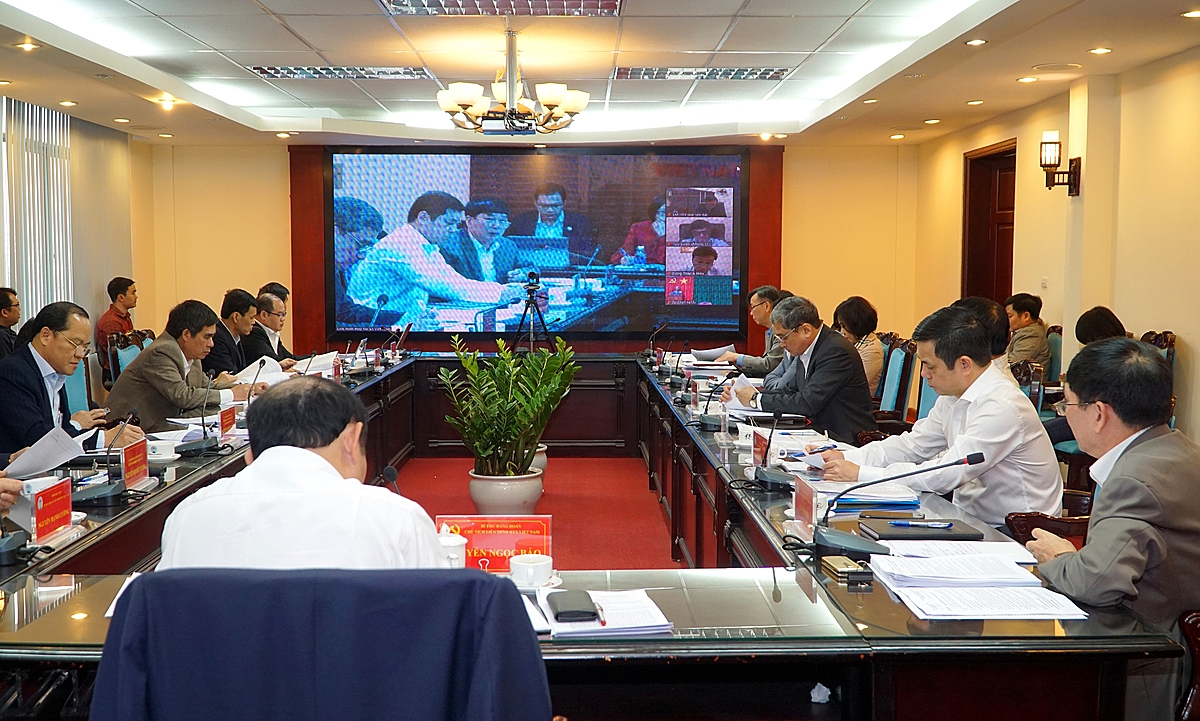 Hội nghị được được tổ chức theo hình thức trực tuyến để kết nối với Liên minh HTX các tỉnh, thành phố.