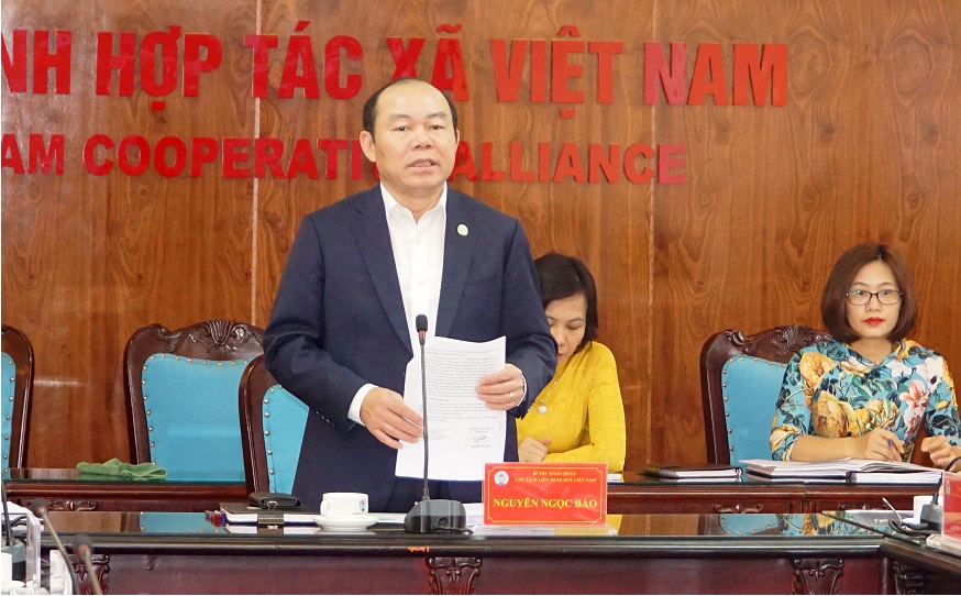 Chủ tịch Liên minh HTX Việt Nam Nguyễn Ngọc Bảo đánh giá cao vai trò của các chuỗi giá trị trong việc nâng cao hiệu quả của các HTX.