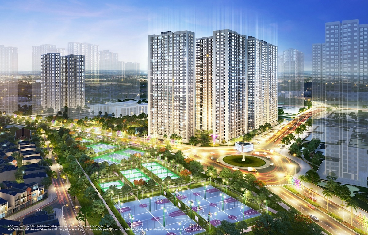 Tầm nhìn khoáng đạt ôm trọn Bộ ba công viên liên hoàn tại Vinhomes Smart City.