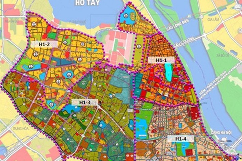 Hà Nội công bố 6 đồ án quy hoạch phân khu đô thị 4 quận nội đô lịch sử.