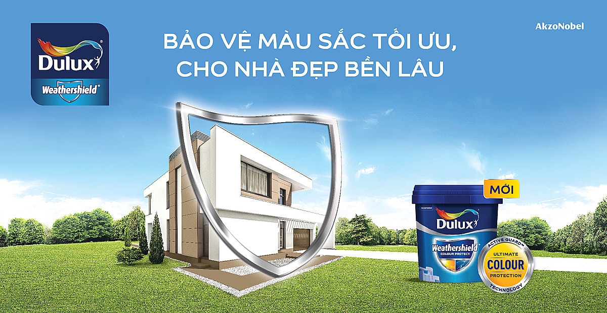 Sơn ngoại thất cao cấp Dulux Weathershield® Colour Protect.