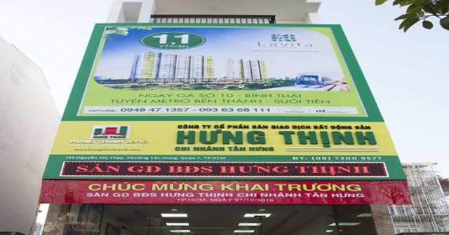 Hưng Thịnh Land liên tục phát hành trái phiếu để tiếp tục tăng quy mô vốn hoạt động.