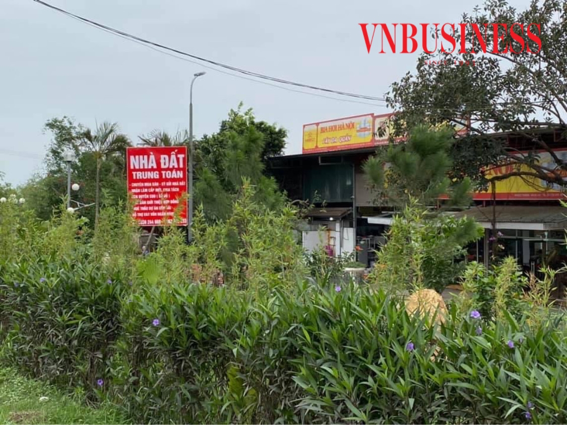 Ven các con đường gần đê xã Hải Bối, Huyện Đông Anh, Hà Nội, rất nhiều các biển quảng cáo mua bán nhà đất mọc lên trong thời gian gần đây.