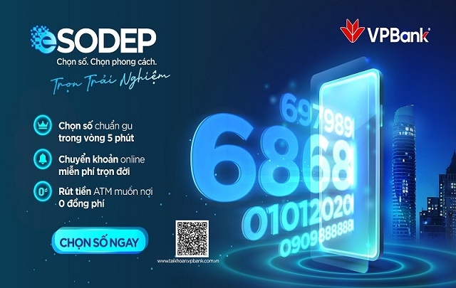 5 phút sở hữu tài khoản số đẹp VPBank hoàn toàn trực tuyến và miễn phí.