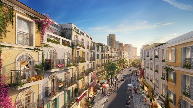 Kinh doanh dịch vụ tại shophouse The Center tại trung tâm thị trấn Địa Trung Hải sẽ đón trọn dòng khách đang đổ về Nam Phú Quốc.