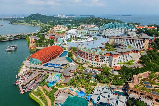 Đảo Sentosa tại Singapore với hàng loạt dịch vụ vui chơi giải trí, mua sắm hấp dẫn cũng là điểm đến hấp dẫn hàng đầu thế giới (Ảnh: Tạp chí Travel Marbles).