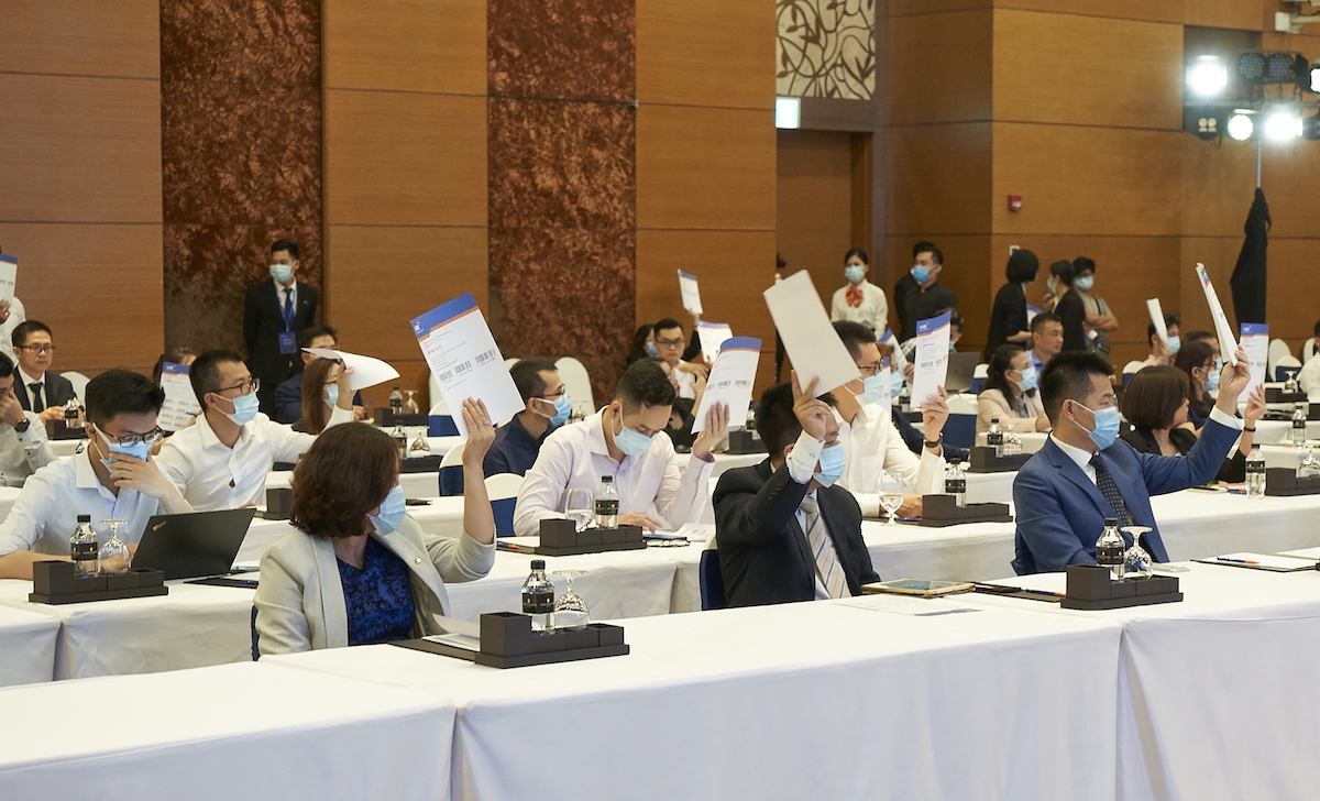 Đại hội cổ đông năm nay, hầu hết các ngân hàng xin ý kiến cổ đông phương án tăng vốn điều lệ. (Ảnh minh hoạ)