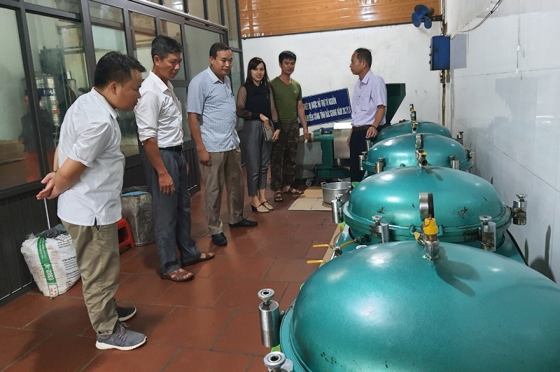 HTX Quang Duy đầu tư máy móc hiện đại, phục vụ sản xuất dầu lạc.