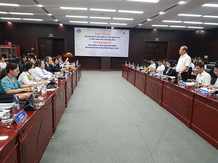 Hội thảo chiều 13/4 nghe JICA báo cáo cuối kỳ dự án “Khảo sát thu thập số liệu phát triển cảng Liên Chiểu” (hợp phần PPP).