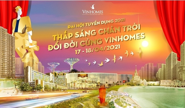 Vinhomes tổ chức đại hội tuyển dụng năm 2021.