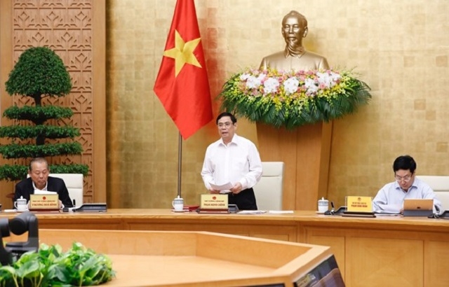 Thủ tướng Phạm Minh Chính phát biểu khai mạc phiên họp.