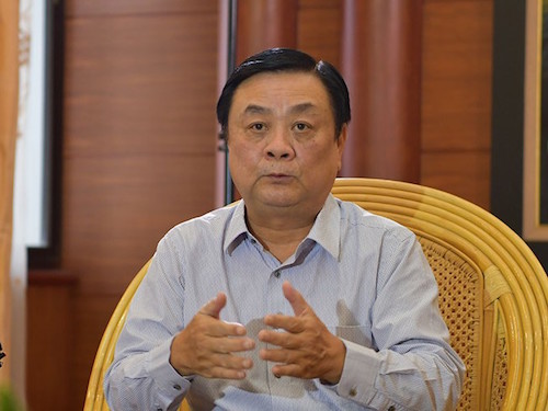 Bộ trưởng Bộ NN&PTNT Lê Minh Hoan.