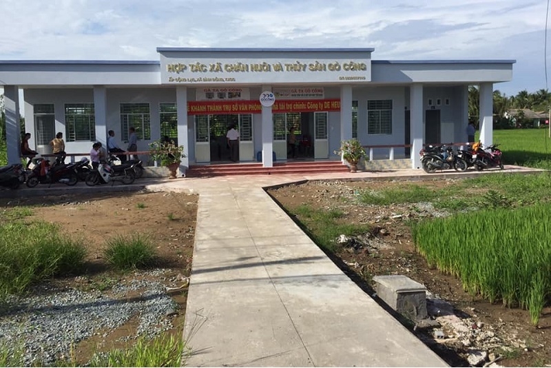 Xây dựng trụ sở làm việc khang trang tạo điều kiện thuận lợi cho HTX Gò Công liên kết hợp tác.