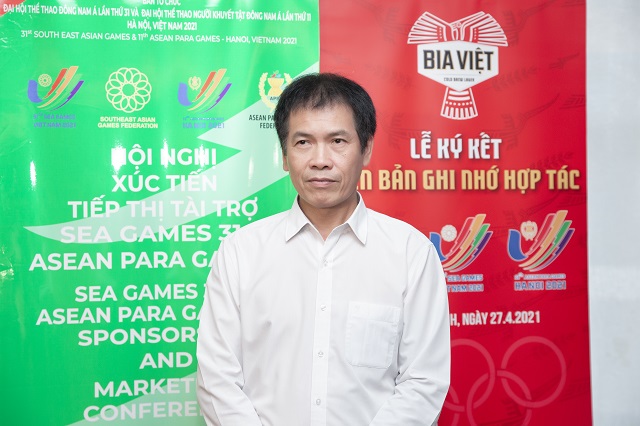 Ông Trần Đức Phấn - Phó Tổng cục trưởng phụ trách Tổng cục Thể dục Thể thao Việt Nam trả lời phỏng vấn.