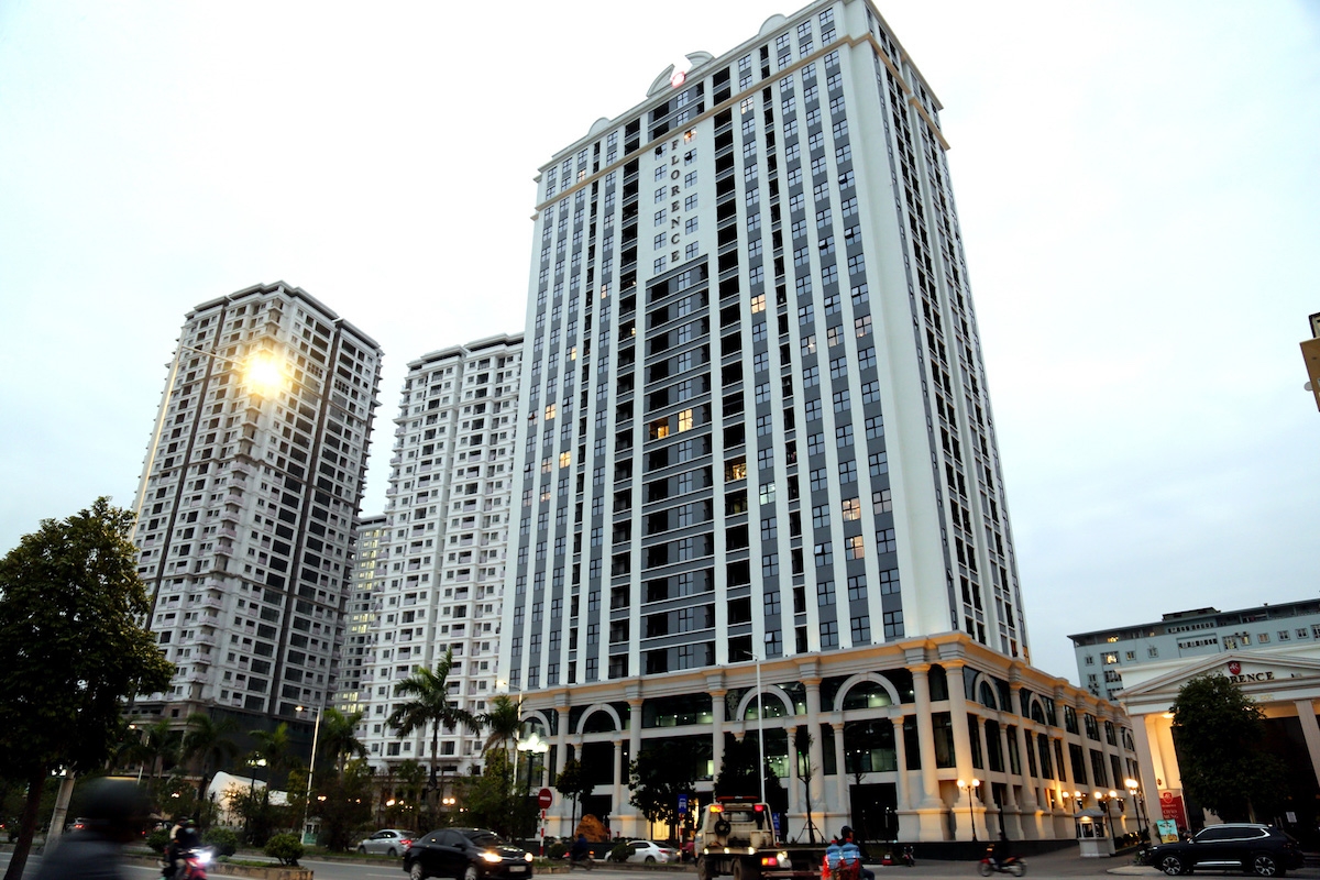 Chung cư Florence nơi vừa được phát hiện có hơn 40 người Trung Quốc nhập cư trái phép thuê ở. (Ảnh: Int).