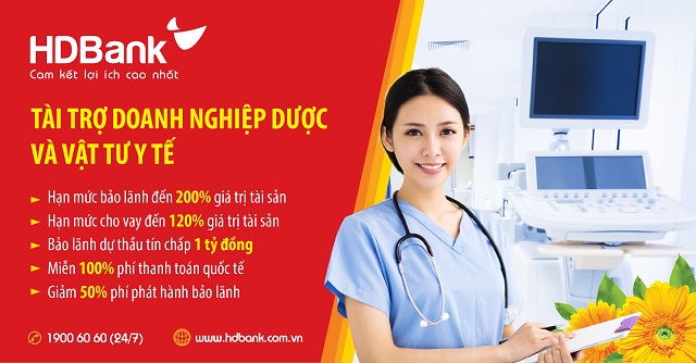 HDBank tiếp tục đẩy mạnh hỗ trợ doanh nghiệp cung cấp dược, thiết bị – vật tư y tế.