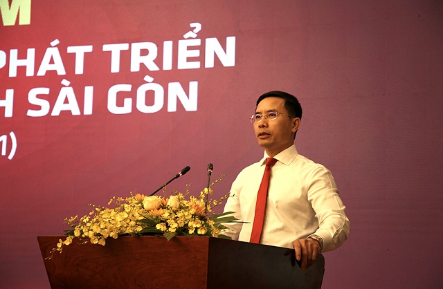 Ông Phạm Đức Ấn, Bí Thư Đảng ủy, Chủ tịch HĐTV Agribank phát biểu tại hội nghị.