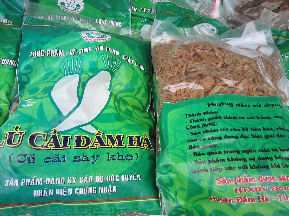 Đăng ký bảo hộ nhãn hiệu nên sản phẩm củ cải Đầm Hà được biết đến rộng rãi trên thị trường, không chỉ trong mà cả ngoài tỉnh Quảng Ninh.