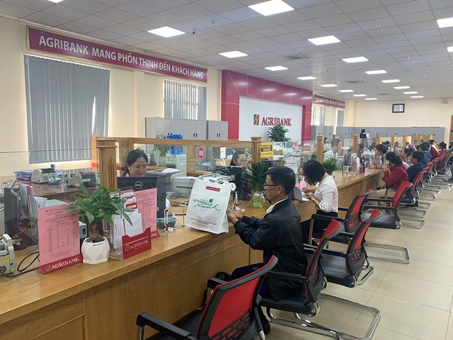 Quầy giao dịch xanh của Agribank