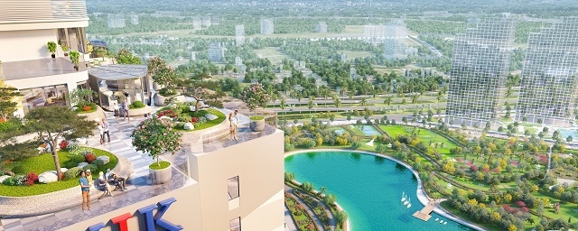 Khu vườn Nhật trên tầng 43