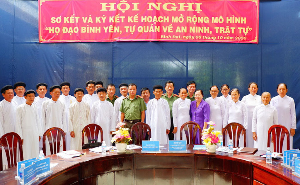 Mô hình “Họ đạo bình yên, tự quản về an ninh trật tự” lan toả rộng ở các Họ đạo trên địa bàn huyện Bình Đại.