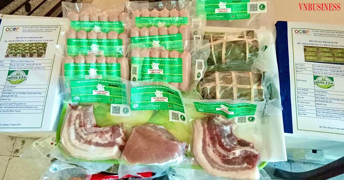 Các sản phẩm thịt sau chế biến của HTX đã được công nhận OCOP 4 sao.