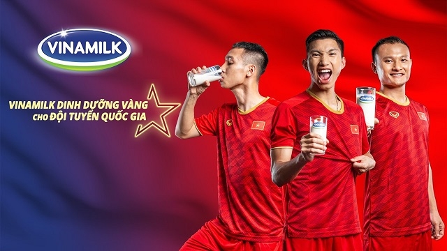 Vinamilk dinh dưỡng vàng cho Đội tuyển Quốc gia