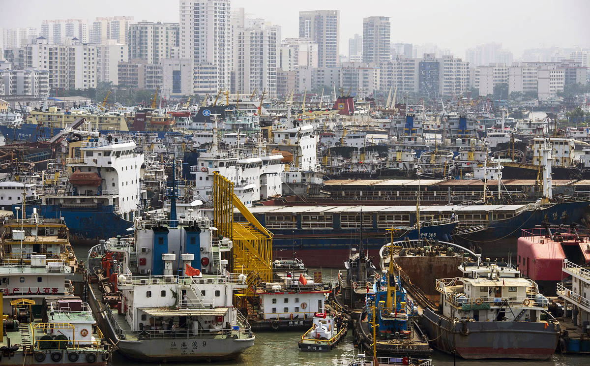 Cảng Trạm Giang - một trong những trung tâm trung chuyển lớn ở Trung Quốc.