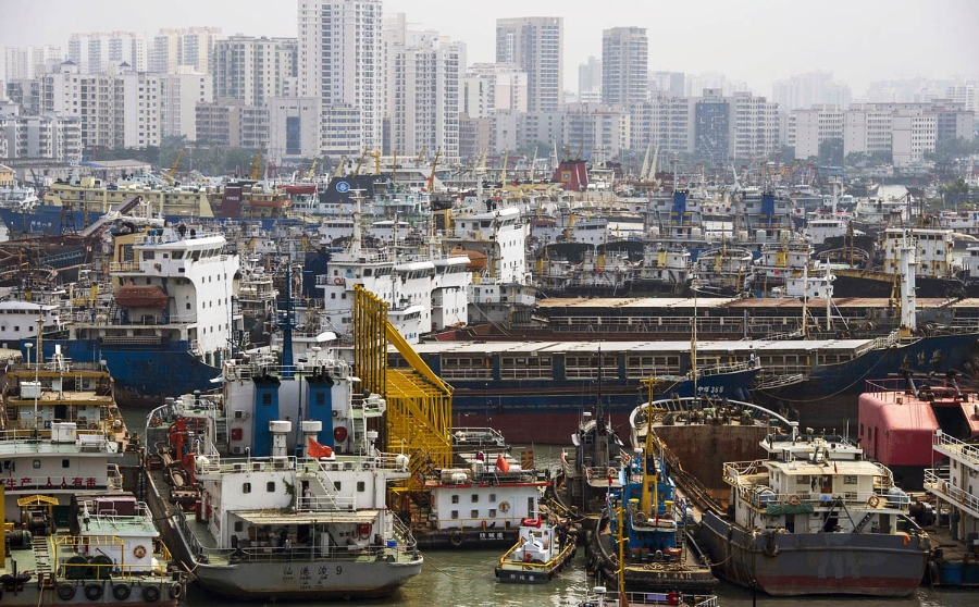 Cảng Trạm Giang - một trong những trung tâm trung chuyển lớn ở Trung Quốc.