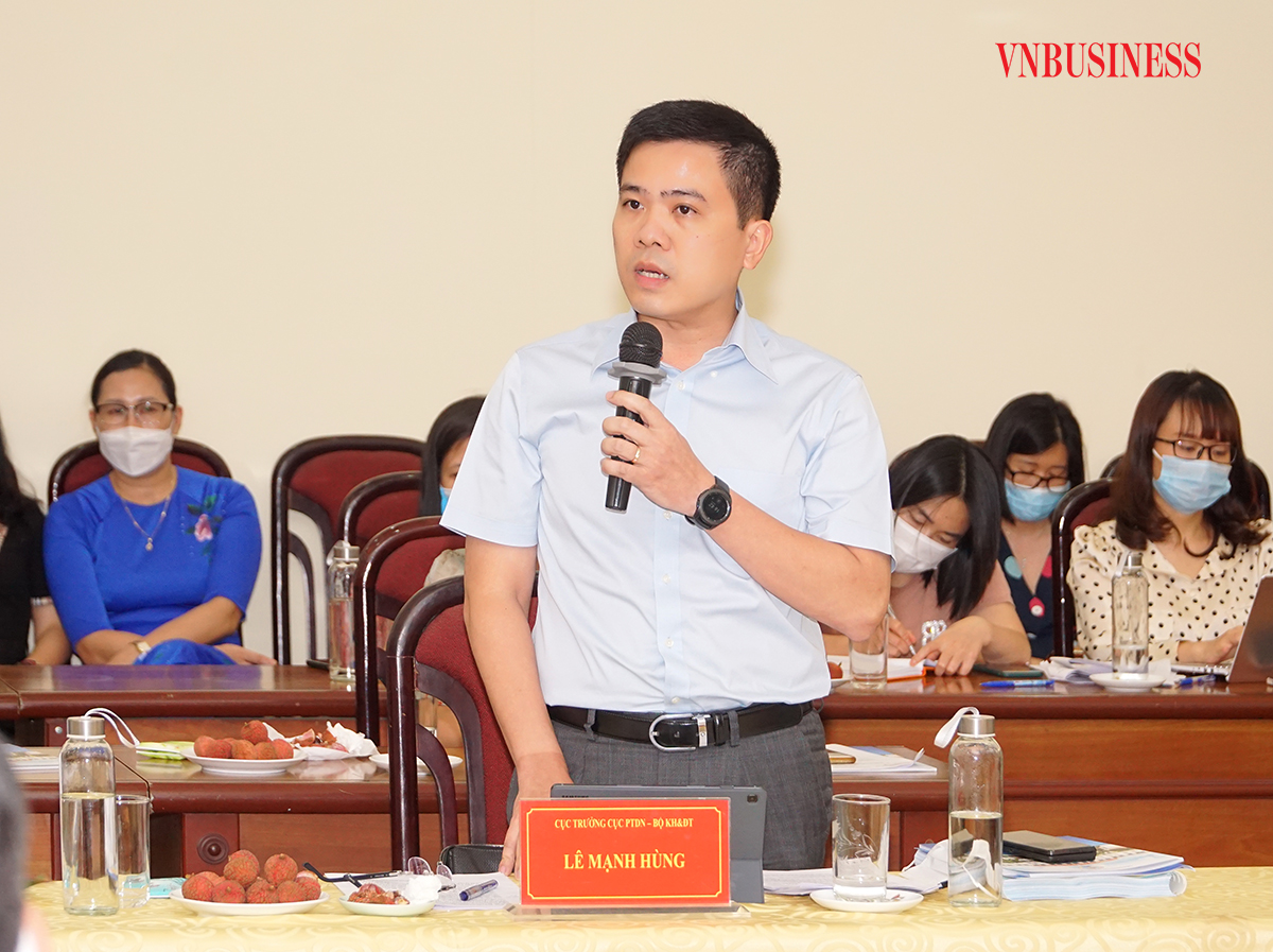 Ông Lê Mạnh Hùng, Cục trưởng Cục Phát triển DN (Bộ KH&ĐT).