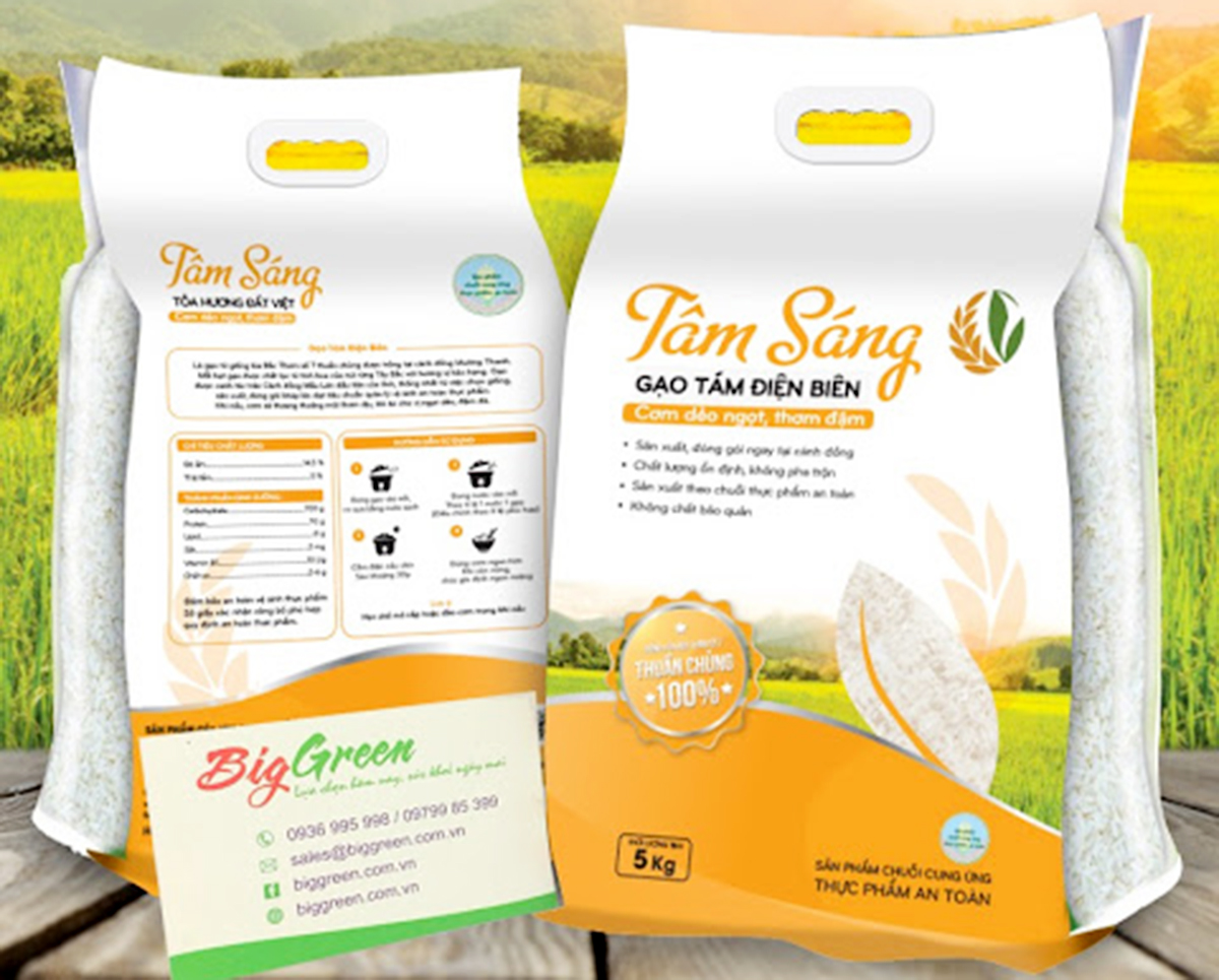 Sự tham gia của các HTX góp phần nâng tầm thương hiệu sản phẩm Gạo Điện Biên đặc sản (Ảnh TL).