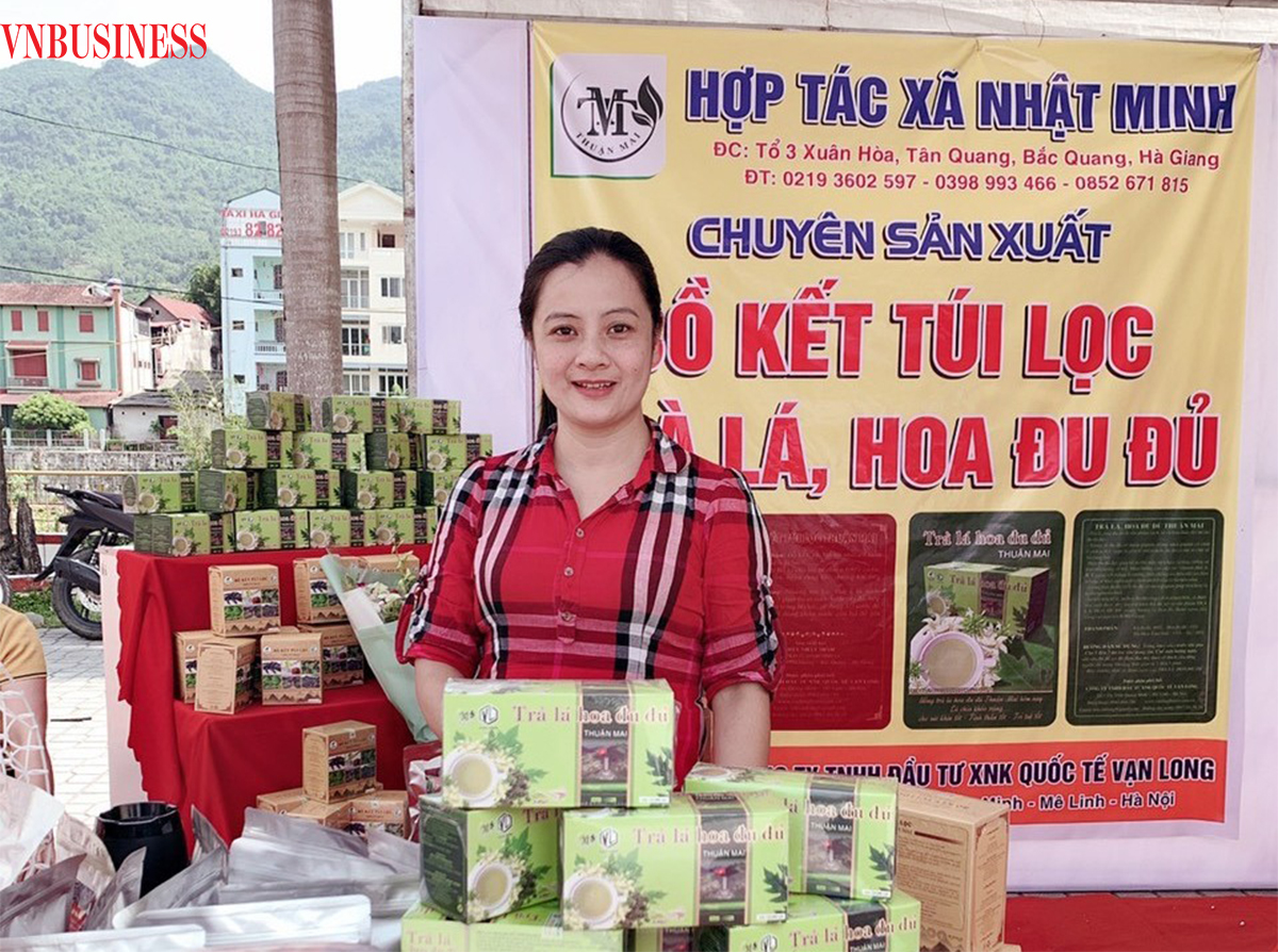 Sản phẩm của HTX Nhật Minh được trưng bày và giới thiệu tại nhiều hội chợ triển lãm trên toàn quốc.