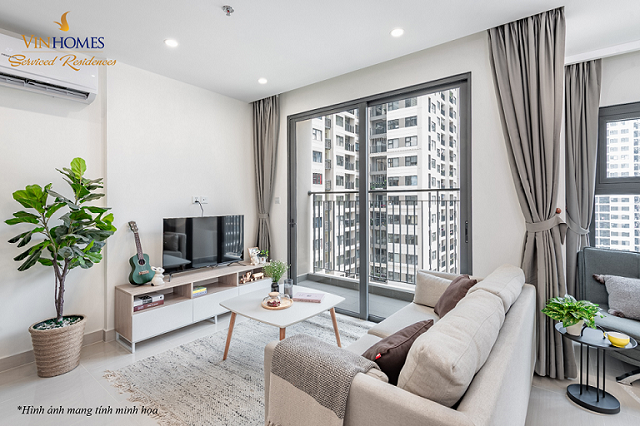 Căn hộ dịch vụ cho thuê đều được trang bị nội thất là sự lựa chọn hợp lý với người độc thân hoặc gia đình trẻ.