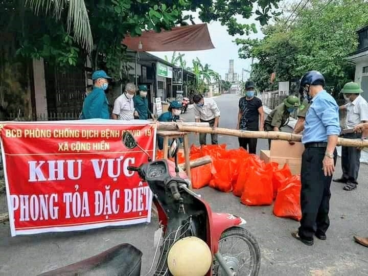 Khu vực bị phong tỏa được cung cấp lương thực, thực phẩm đầy đủ.