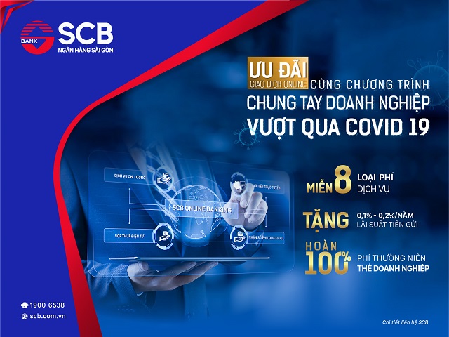 SCB đồng hành cùng doanh nghiệp vượt qua đại dịch Covid-19.
