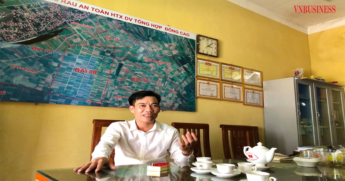 Ông Đàm Văn Đua, Giám đốc HTX dịch vụ tổng hợp Đông Cao chia sẻ về kinh nghiệm sản xuất nông nghiệp