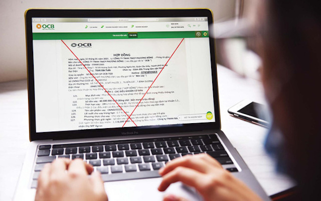 Ngân hàng phát cảnh báo về các thủ đoạn lừa đảo thu phí hợp đồng vay giả.