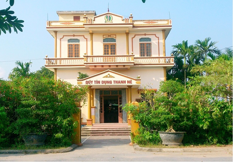 Quỹ tín dụng nhân dân Thanh Nê đã xây dựng được trụ sở hoạt động khang trang.