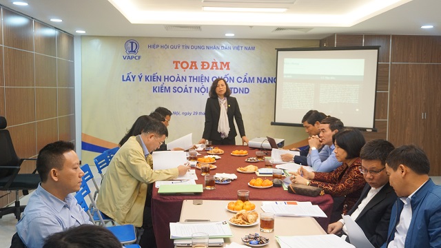 Tọa đàm lấy ý kiến hoàn thiện cuốn cẩm nang kiểm soát nội bộ QTDND.